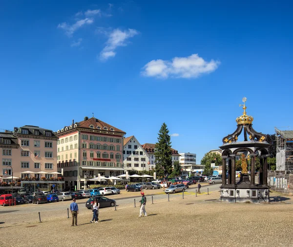 Zobrazit v Einsiedeln, Švýcarsko — Stock fotografie