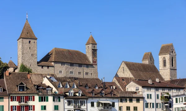 旧城的 Rapperswil，瑞士 — 图库照片