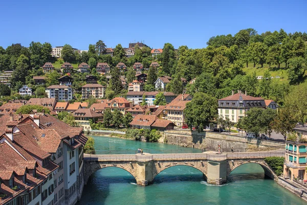 Bern cityscape yaz aylarında