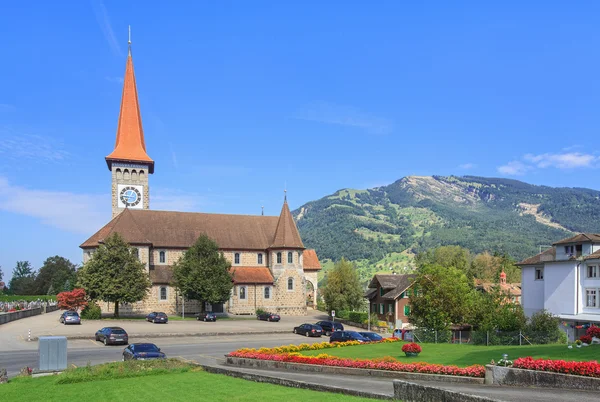 Igreja católica em goldau — Fotografia de Stock