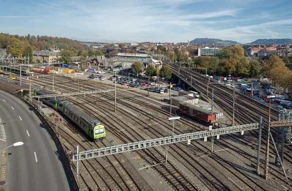 Ferrovias em Berna — Fotografia de Stock