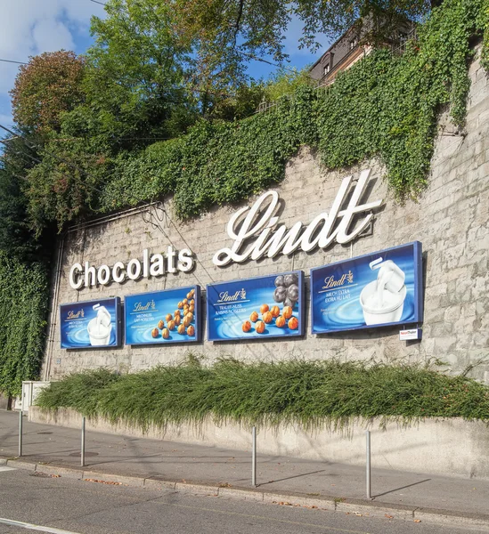 Chocolats Lind advertisement — Stock Photo, Image