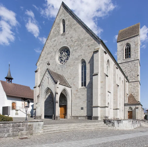 Rapperswil, de Saint John's parochiekerk — Stockfoto