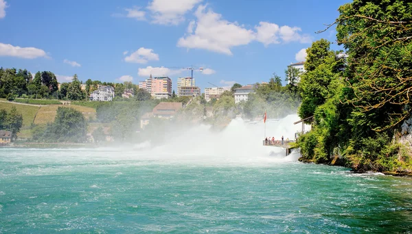 Rhine Falls di musim panas — Stok Foto