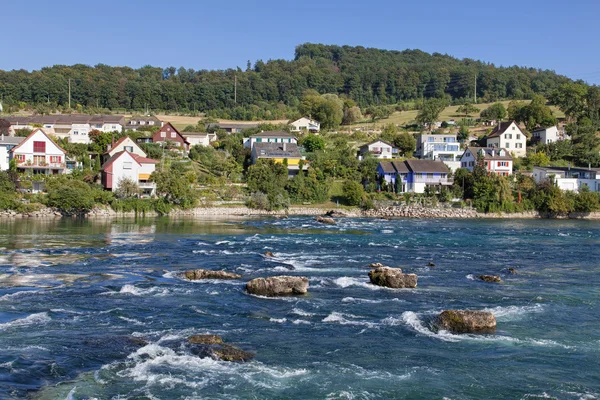 Rhin au dessus des chutes du Rhin — Photo