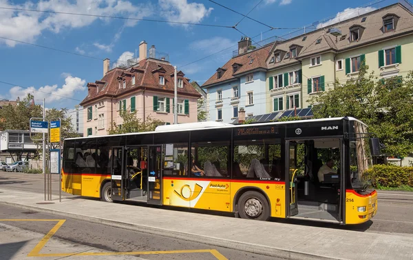 Postauto bus in Zurich — Stock Photo, Image