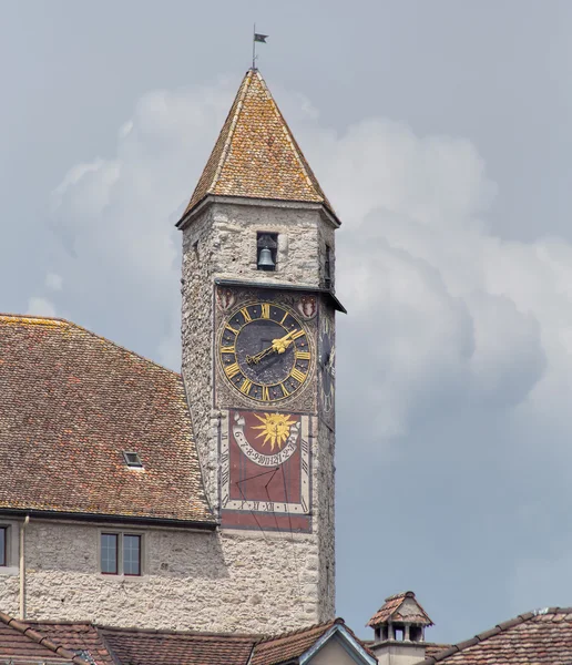 ラッパースヴィルの時計塔 — ストック写真