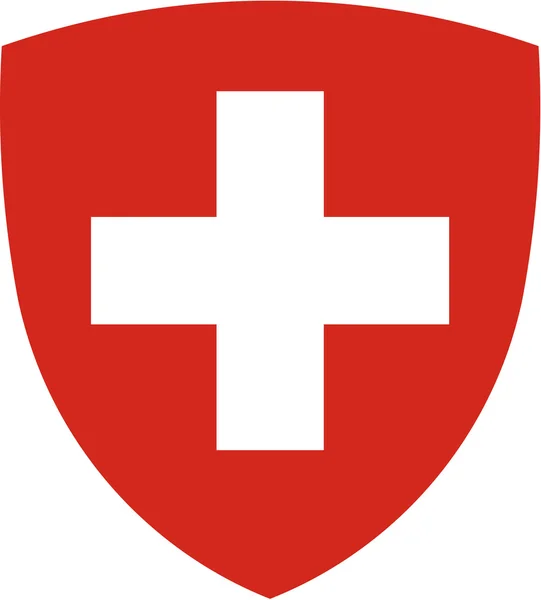 Escudo de armas de Suiza — Vector de stock