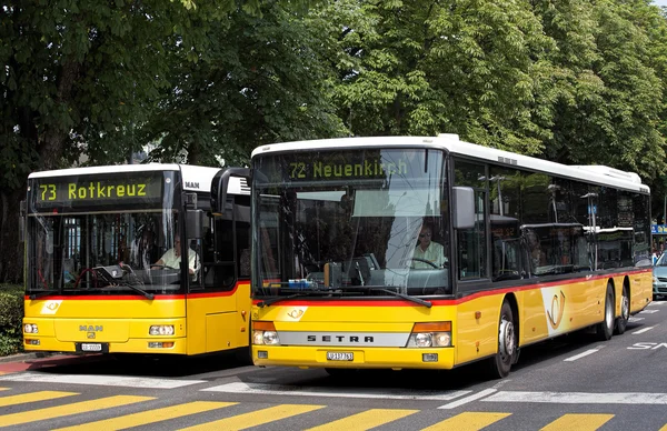 Buses in Lucerne — Stock Photo, Image