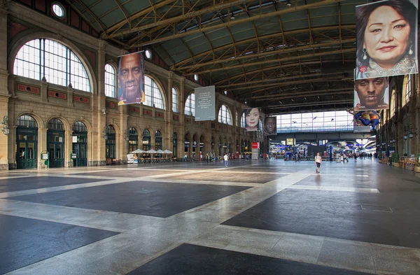 Hall of the Zurich Main Railway Station — Stock Fotó