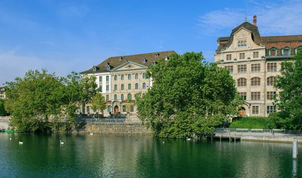 Zurych, rzeki limmat — Zdjęcie stockowe