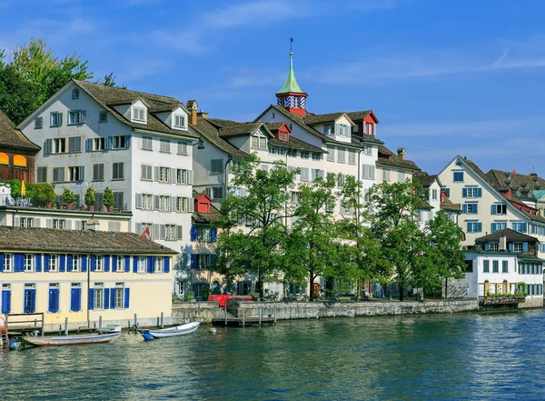 Zürich, de rivier van de limmat — Stockfoto