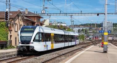 Winterthur ana tren istasyonu terk tren