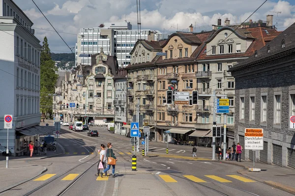 Zürich utca-és városrészlet — Stock Fotó