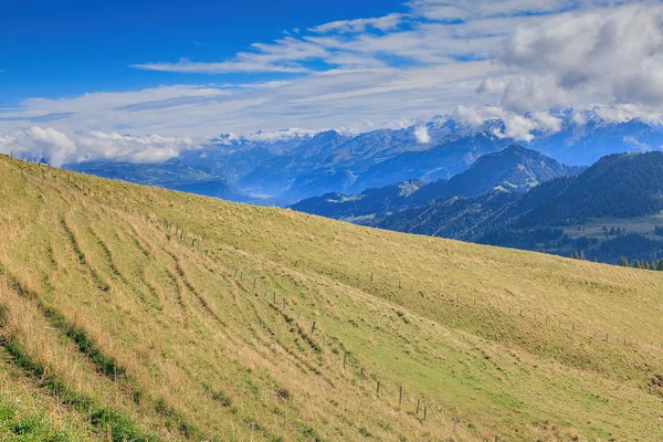 Pohled z Mt. Rigi ve švýcarských Alpách — Stock fotografie