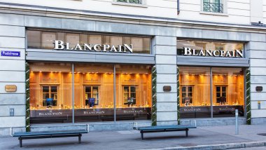 Zürih'te Blancpain deposunun Windows