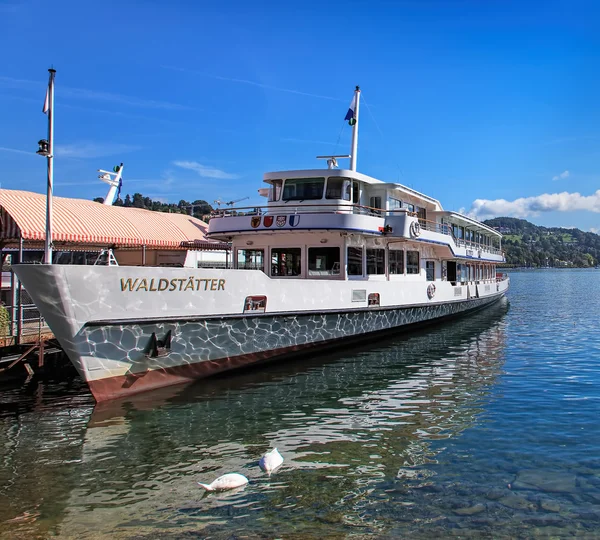 MS Waldstatter en el lago de Lucerna —  Fotos de Stock