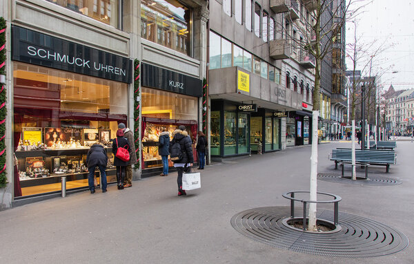 Bahnhofstrasse street in Zurich