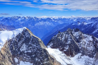 Mt. Titlis İsviçre Alpleri'nde görünümünden