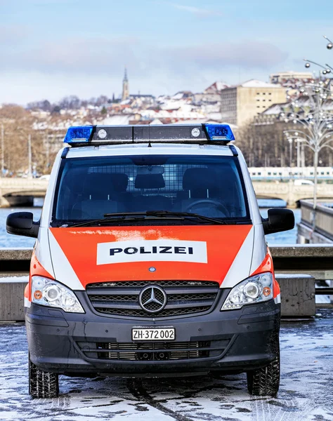Zurich Police Van — Stock Photo, Image