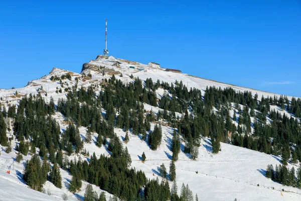 Top of Mount Rigi in winter — Stock Photo, Image