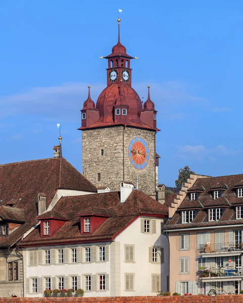 Bâtiments dans la vieille ville de Lucerne, Suisse — Photo