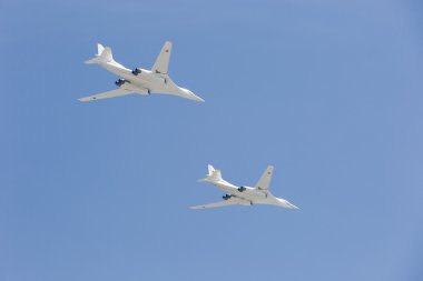 Supersonic strategic bombers Tu-160 (White Swan)  clipart