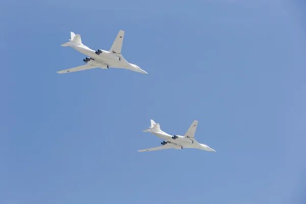 Bombardeiros estratégicos supersônicos Tu-160 (Cisne Branco ) — Fotografia de Stock