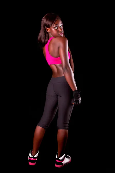 Young fit african woman — Stock Photo, Image