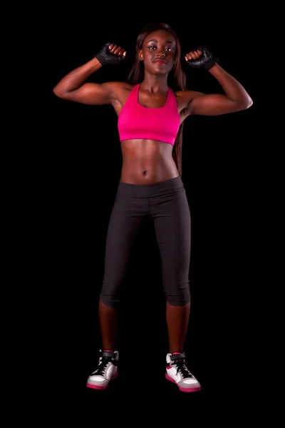 Young fit african woman — Stock Photo, Image