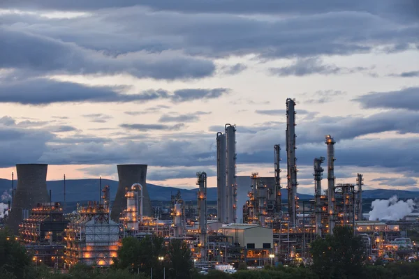 Complejo de refinería de petróleo de Grangemouth — Foto de Stock