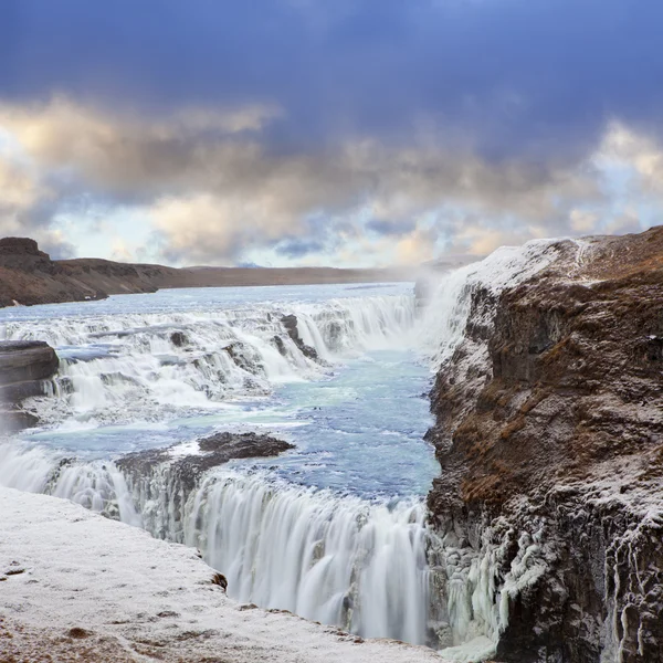 Gulfoss водоспад в Ісландії — стокове фото