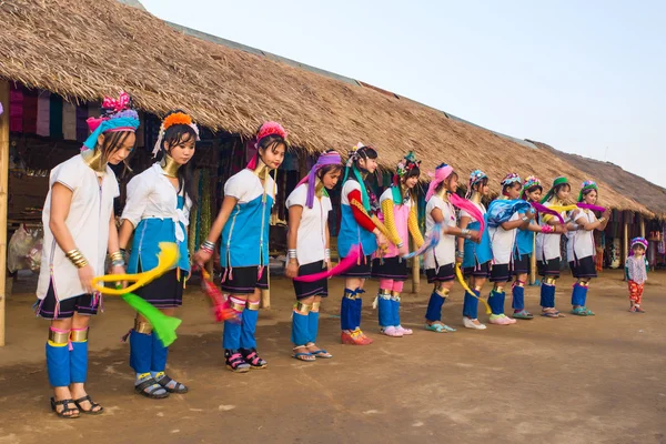 Karen ragazze tribali da Padaung — Foto Stock