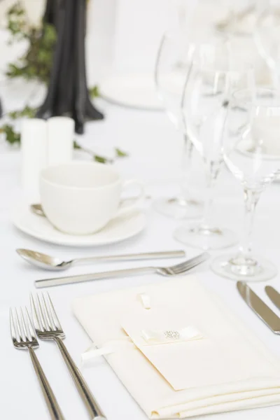 Luxury wedding gala table setting — Stock Photo, Image