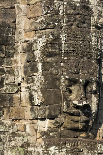 Stone face of king Jayavarman VII Stock Picture