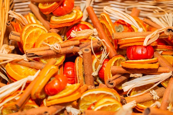 Traditional Christmas aromatic dry fruits — Stock Photo, Image