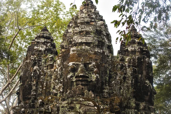 Angkor thom Nordtor — Stockfoto