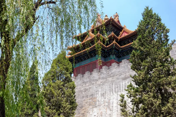 Parque de la ciudad central cerca de la famosa ciudad prohibida en Beijing, Chin — Foto de Stock