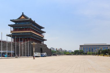 Beijing, Çin - 18 Mayıs 2016: Tiananmen Meydanı - l üçte