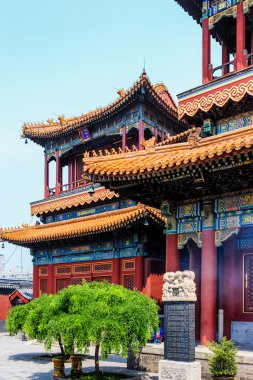 Lama temple, Beijing, China clipart