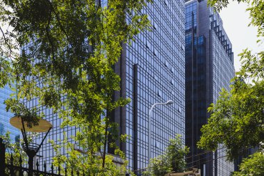 Beijing, Çin - 22 Mayıs 2016: peyzaj modern şehir şehir merkezinin