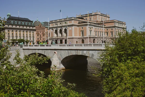 Stockholm-huvudstad i Sverige, mångfald centrala Visa — Stockfoto