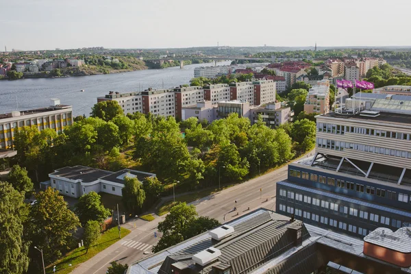Stockholm-hoofdstad van Zweden, richting Centraal weergave — Stockfoto