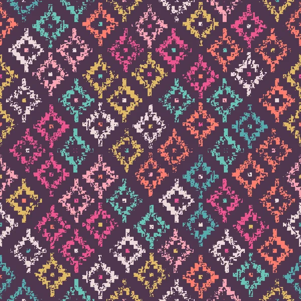 Patrón inconsútil tribal colorido — Vector de stock