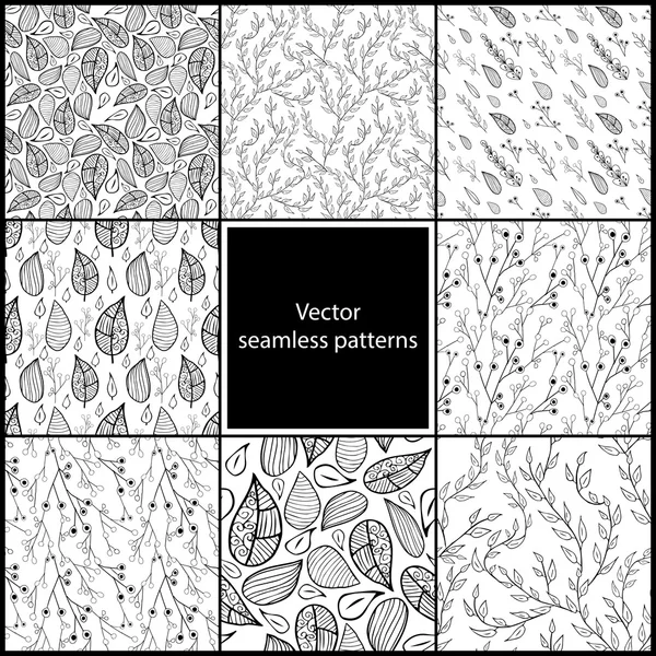 Sekiz sorunsuz çiçek desenleri.