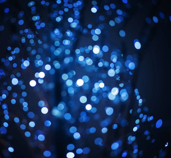 Borroso Hermoso Bokeh Azul Fondo Festivo Abstracto Textura — Foto de Stock