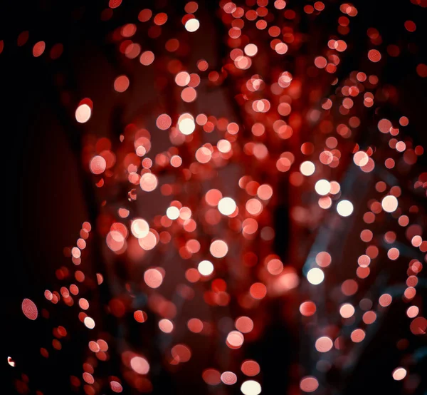 Güzel bulanık kırmızı altın bokeh, şenlikli arka plan ve doku