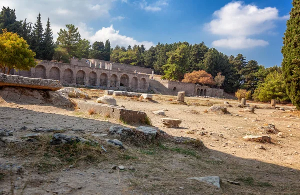 Ruinas Asclepeion Kos Grecia Templo Griego Antiguo Dedicado Asclepius Dios —  Fotos de Stock