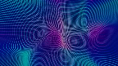 Soyut neon arkaplan, çizgiler ve dalgalar ve dalgalar, fütüristik bilim tasarım dokusu