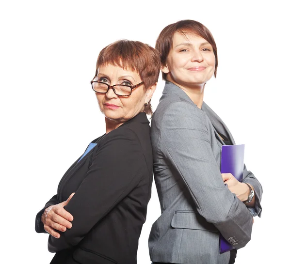 Two business women isolated on white background — Stock Photo, Image